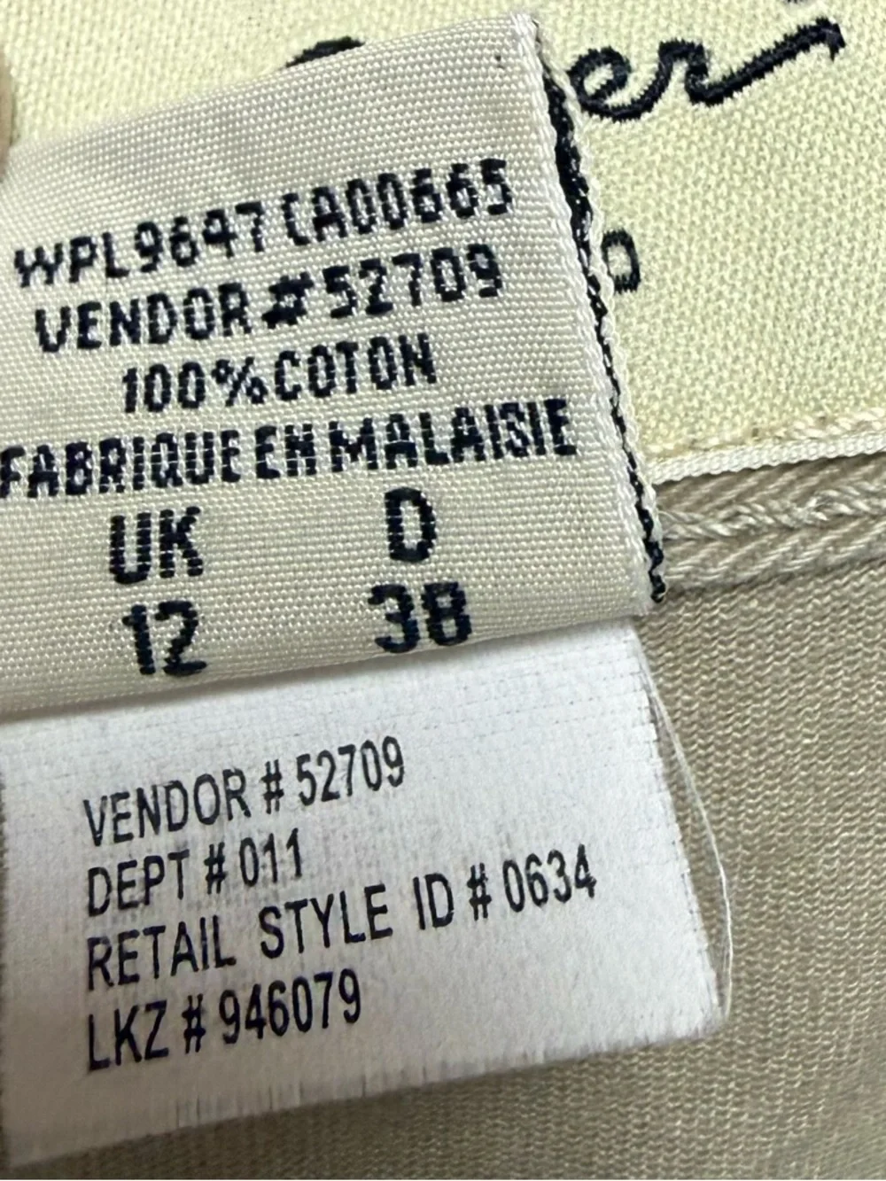 Vintage 90's Eddie Bauer Light Khaki Women's Cotton High-Waisted Bermuda Shorts